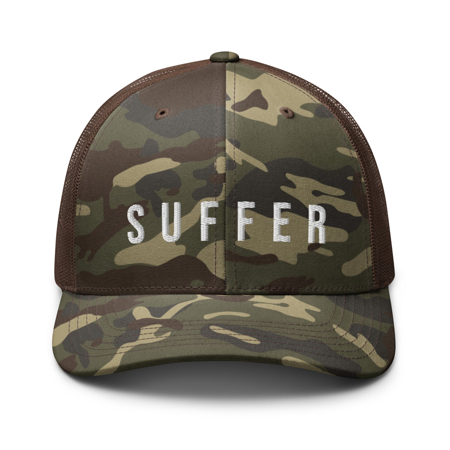 S U F F E R Camo Trucker Hat
