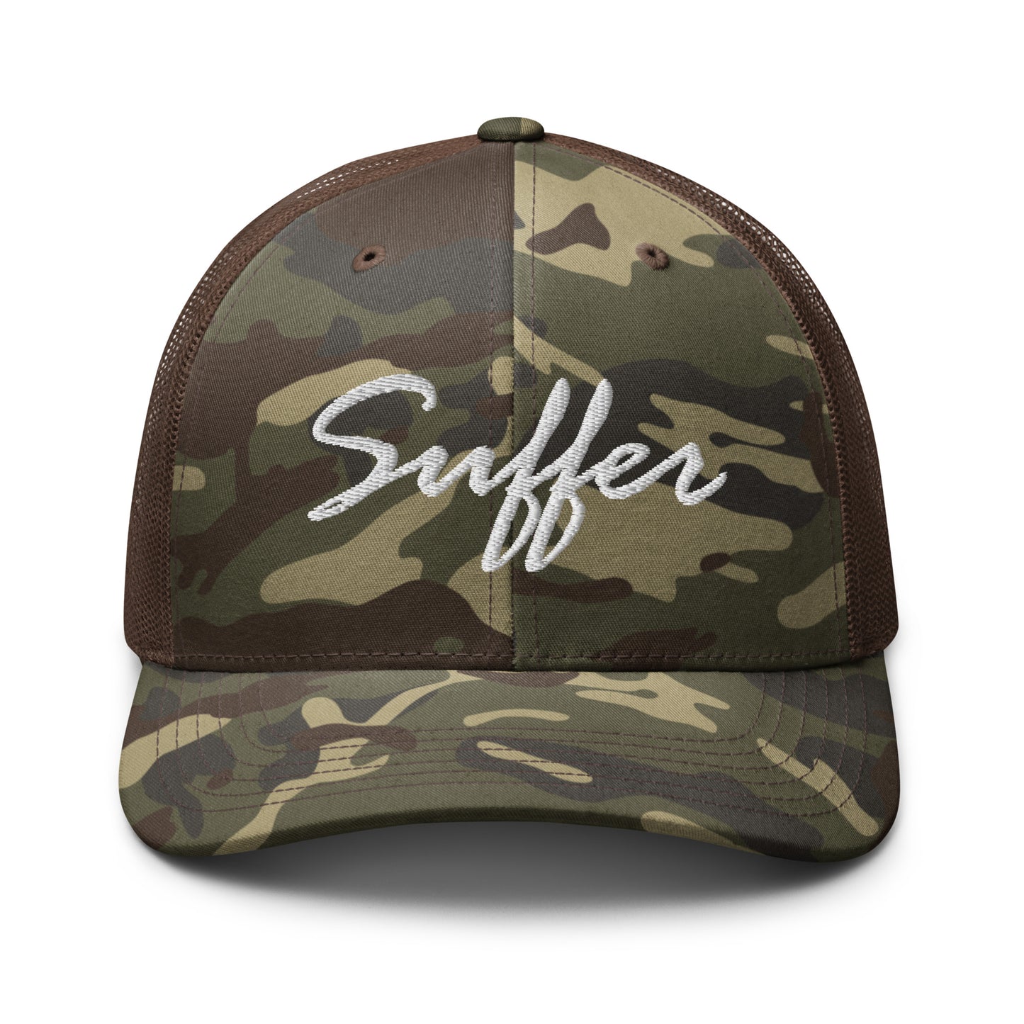 Suffer Signature Camo Trucker Hat