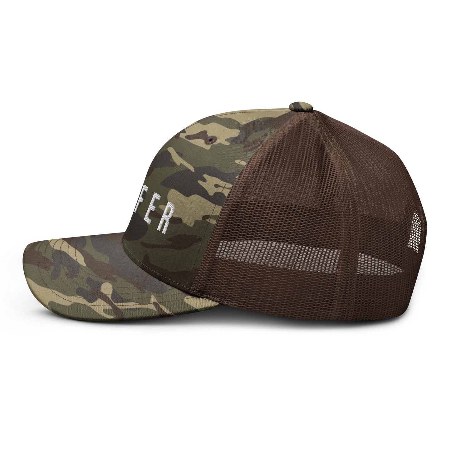 S U F F E R Camo Trucker Hat