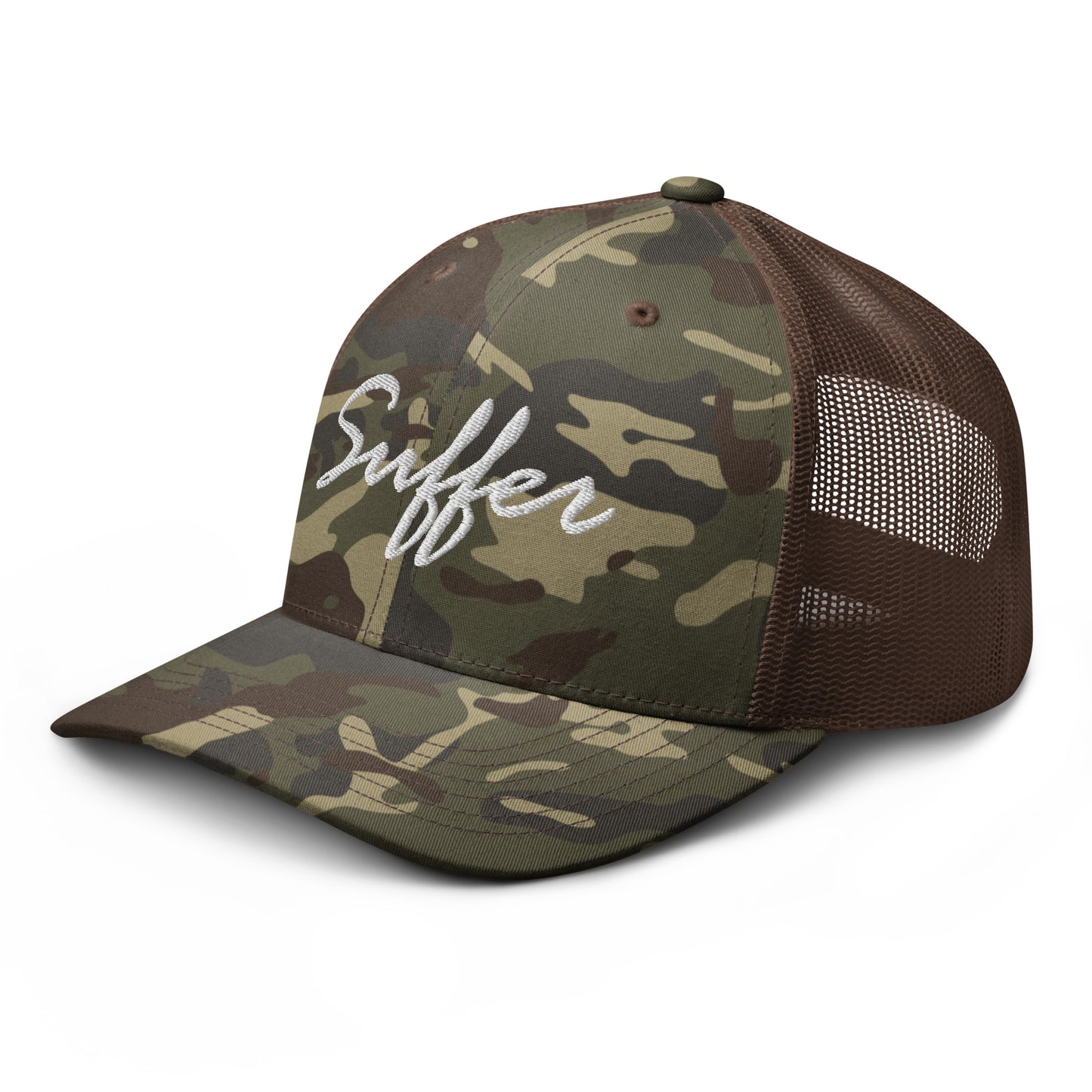 Suffer Signature Camo Trucker Hat