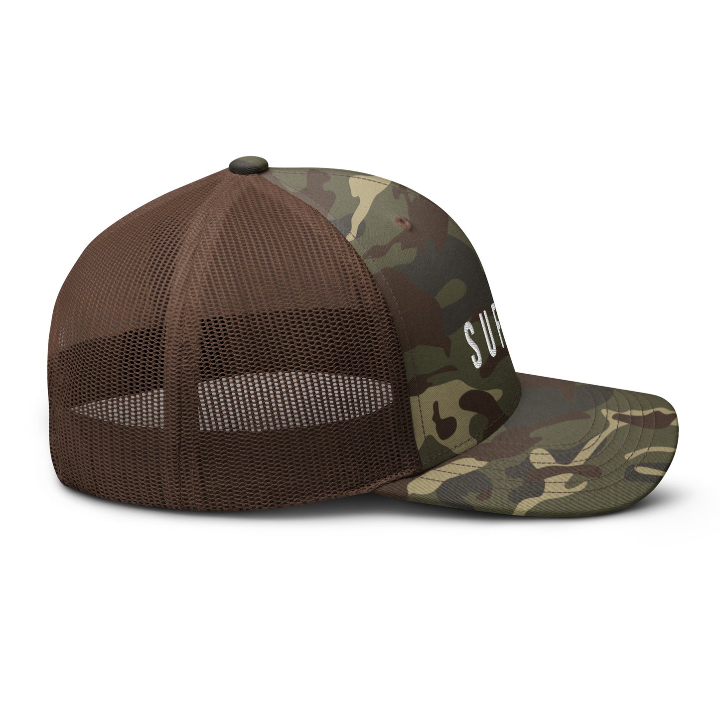 S U F F E R Camo Trucker Hat