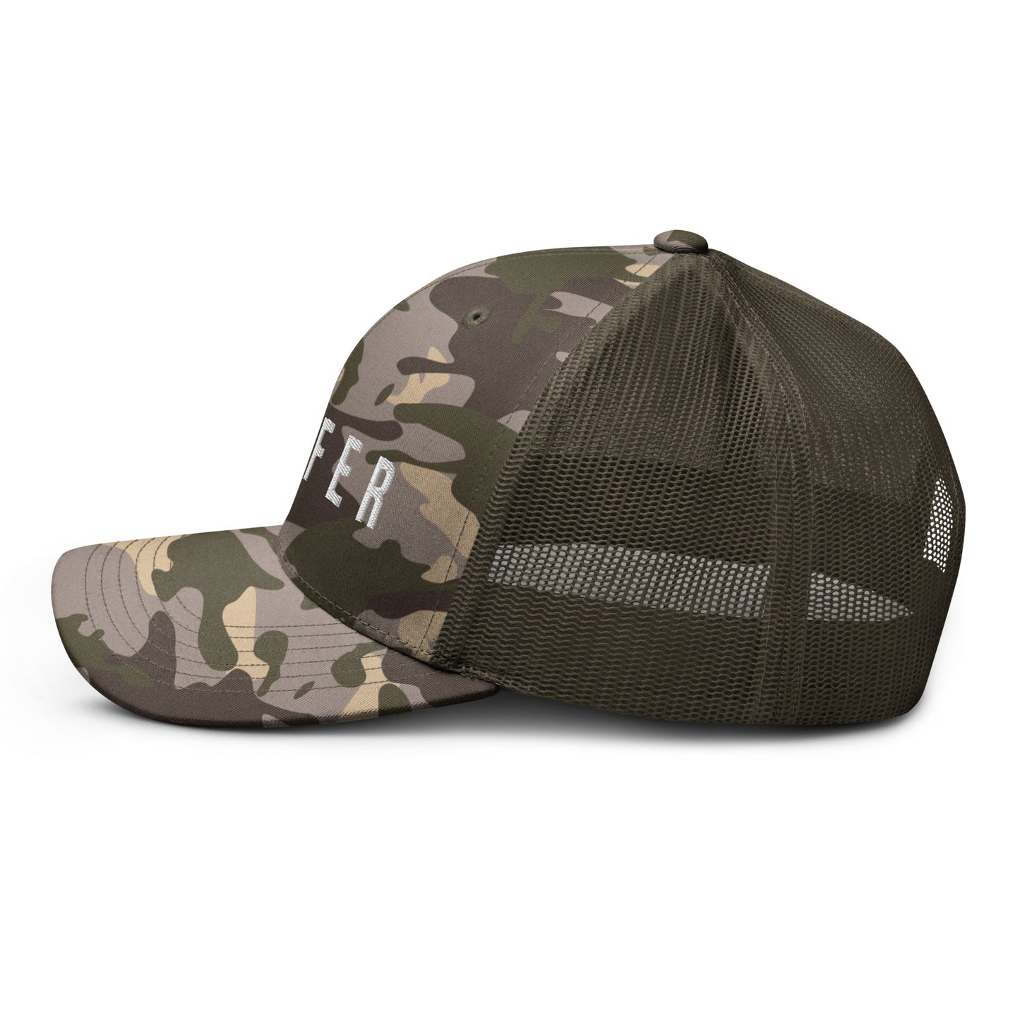 S U F F E R Camo Trucker Hat