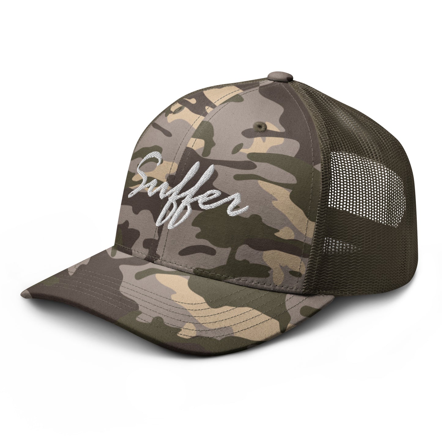 Suffer Signature Camo Trucker Hat