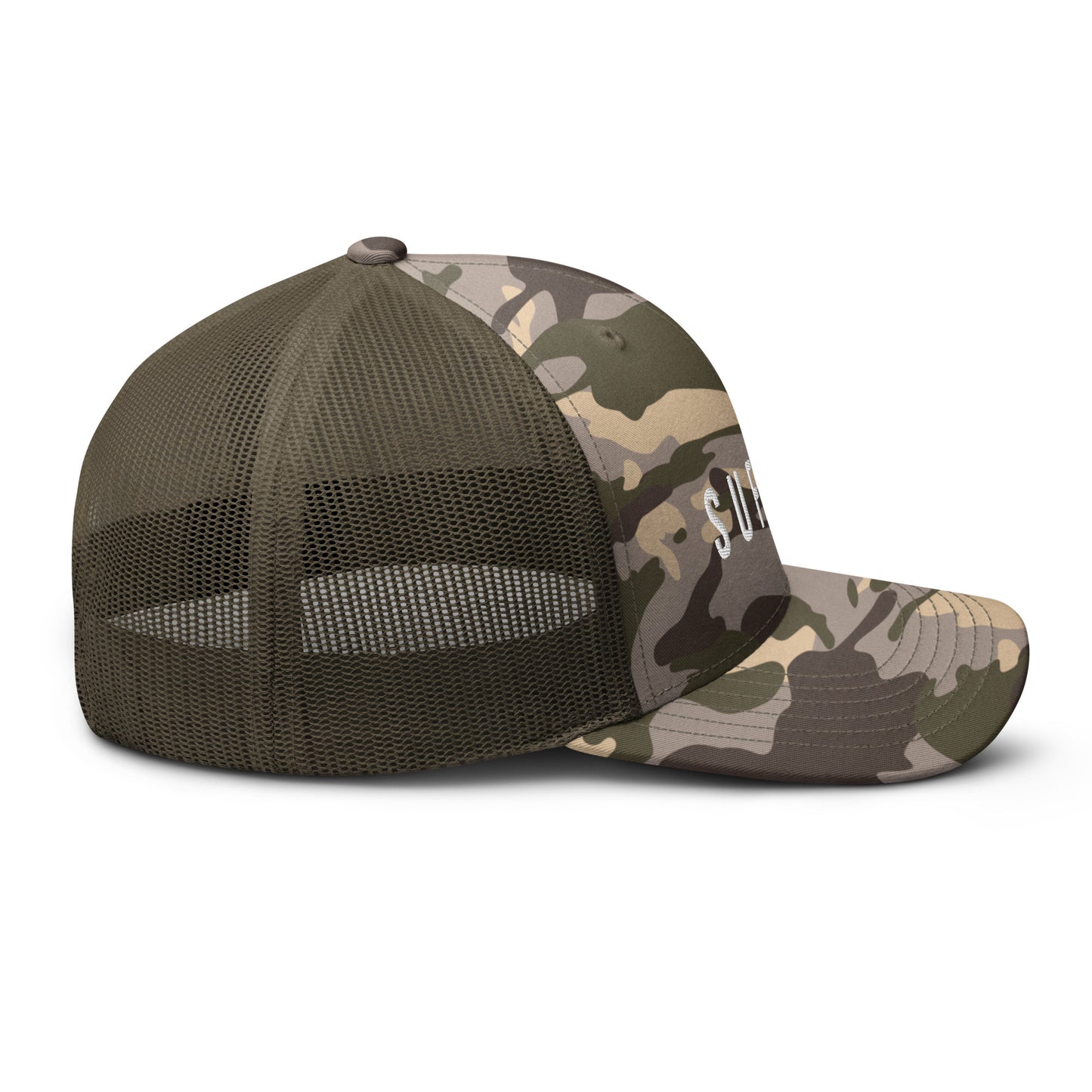 S U F F E R Camo Trucker Hat