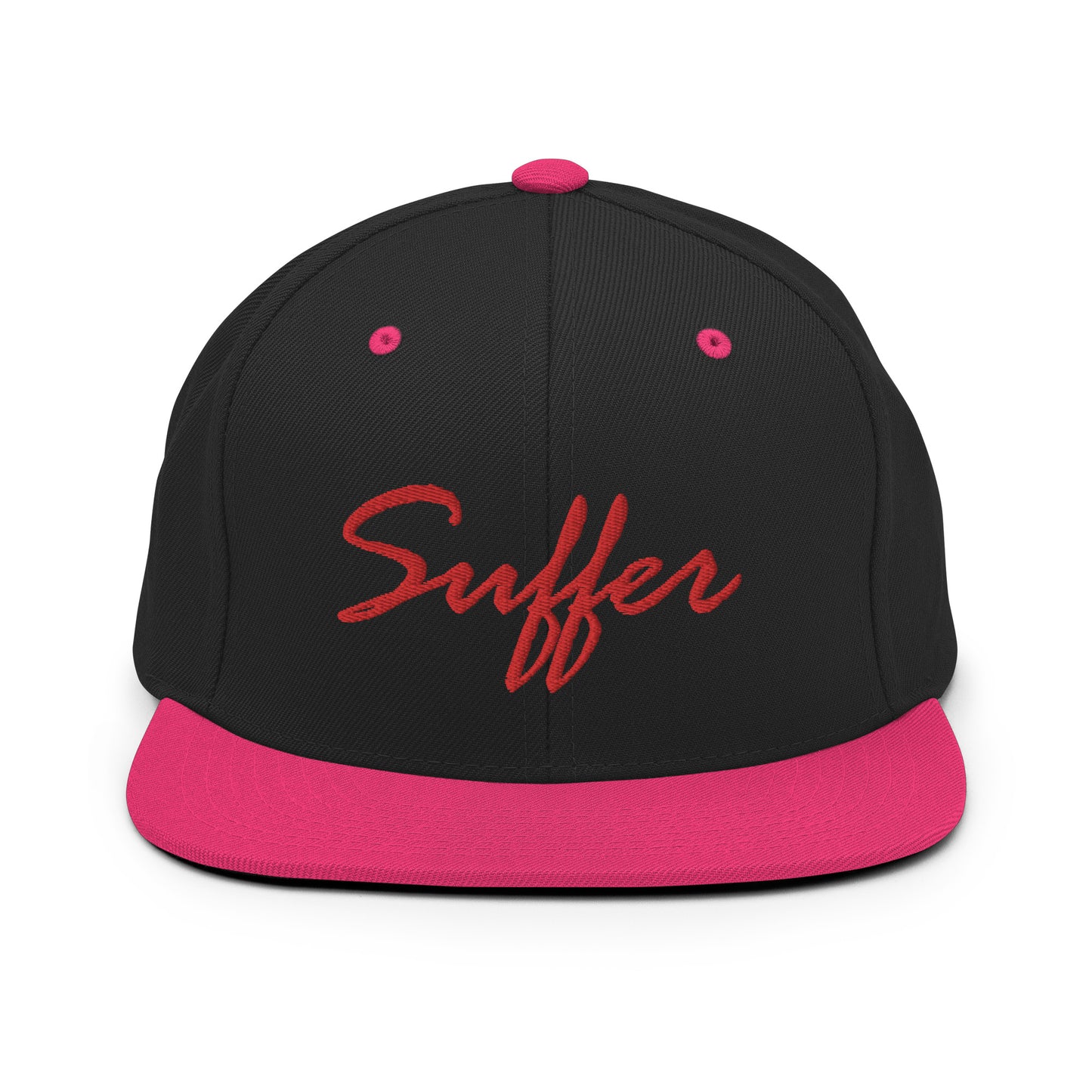 RED Suffer Sig Snapback Hat
