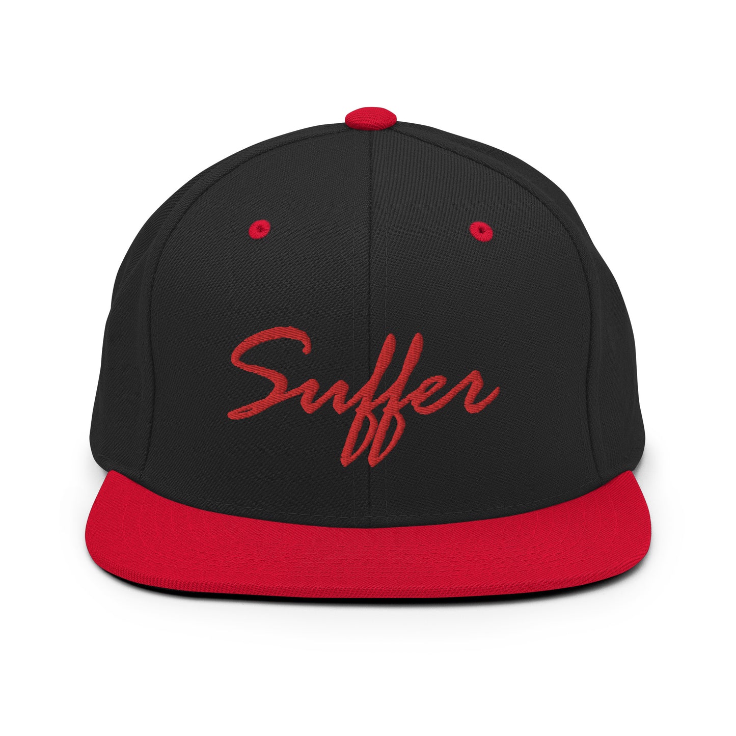 RED Suffer Sig Snapback Hat