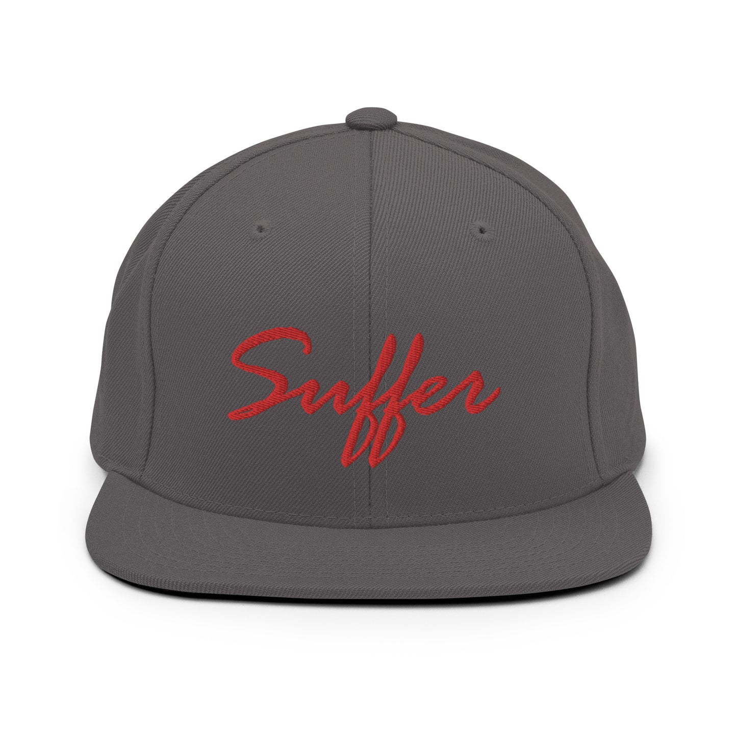 RED Suffer Sig Snapback Hat