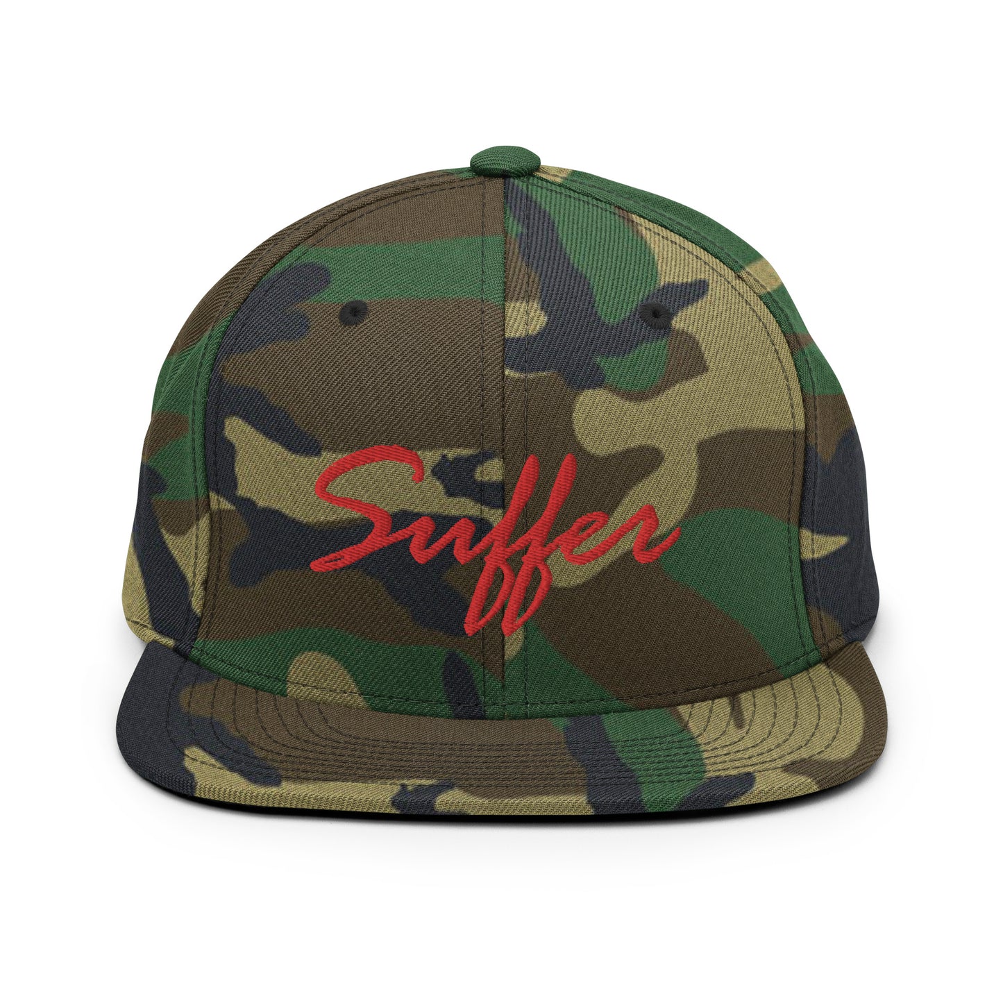 RED Suffer Sig Snapback Hat