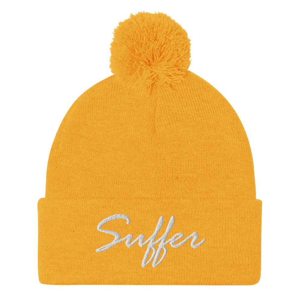 Suffer Signature Pom-Pom Beanie