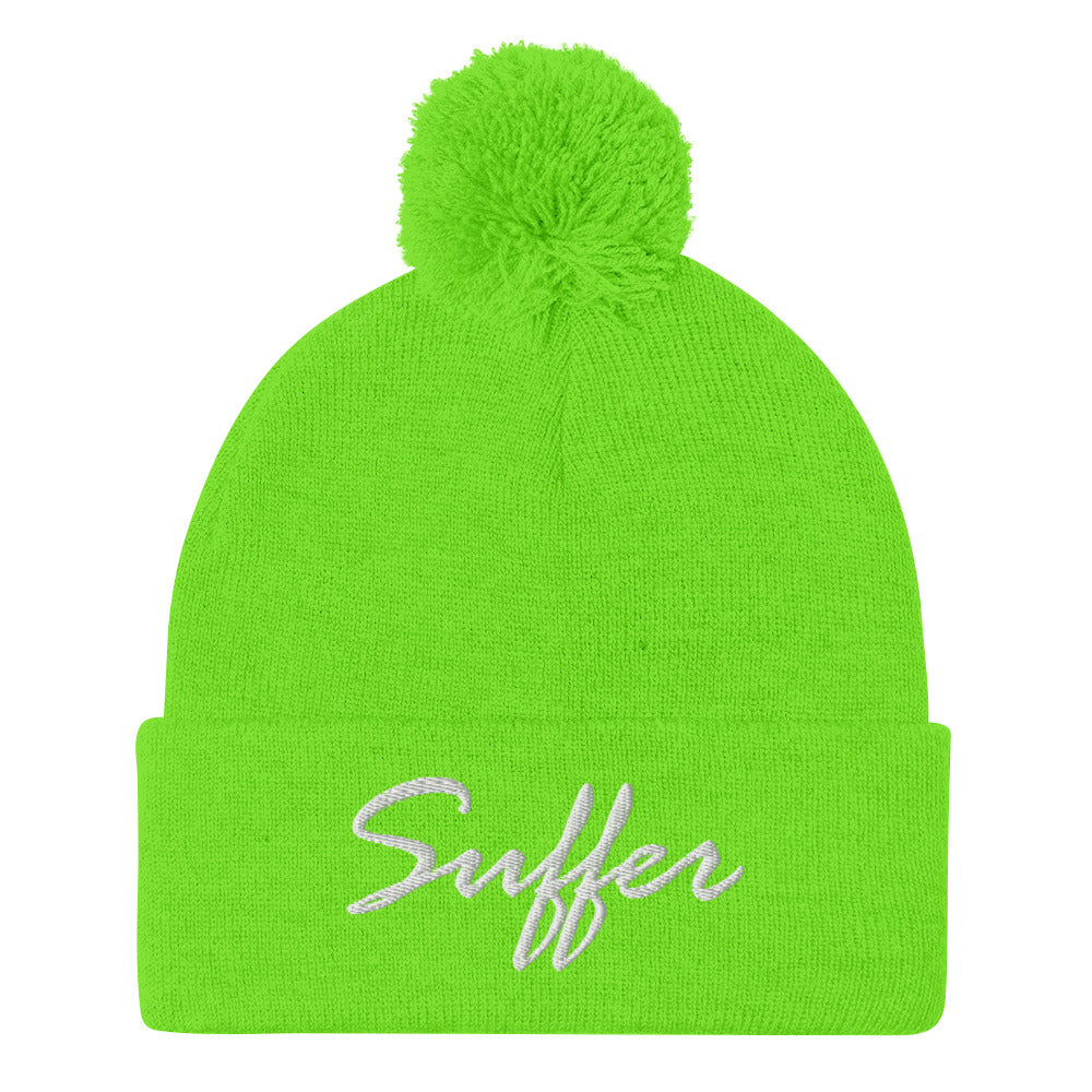 Suffer Signature Pom-Pom Beanie