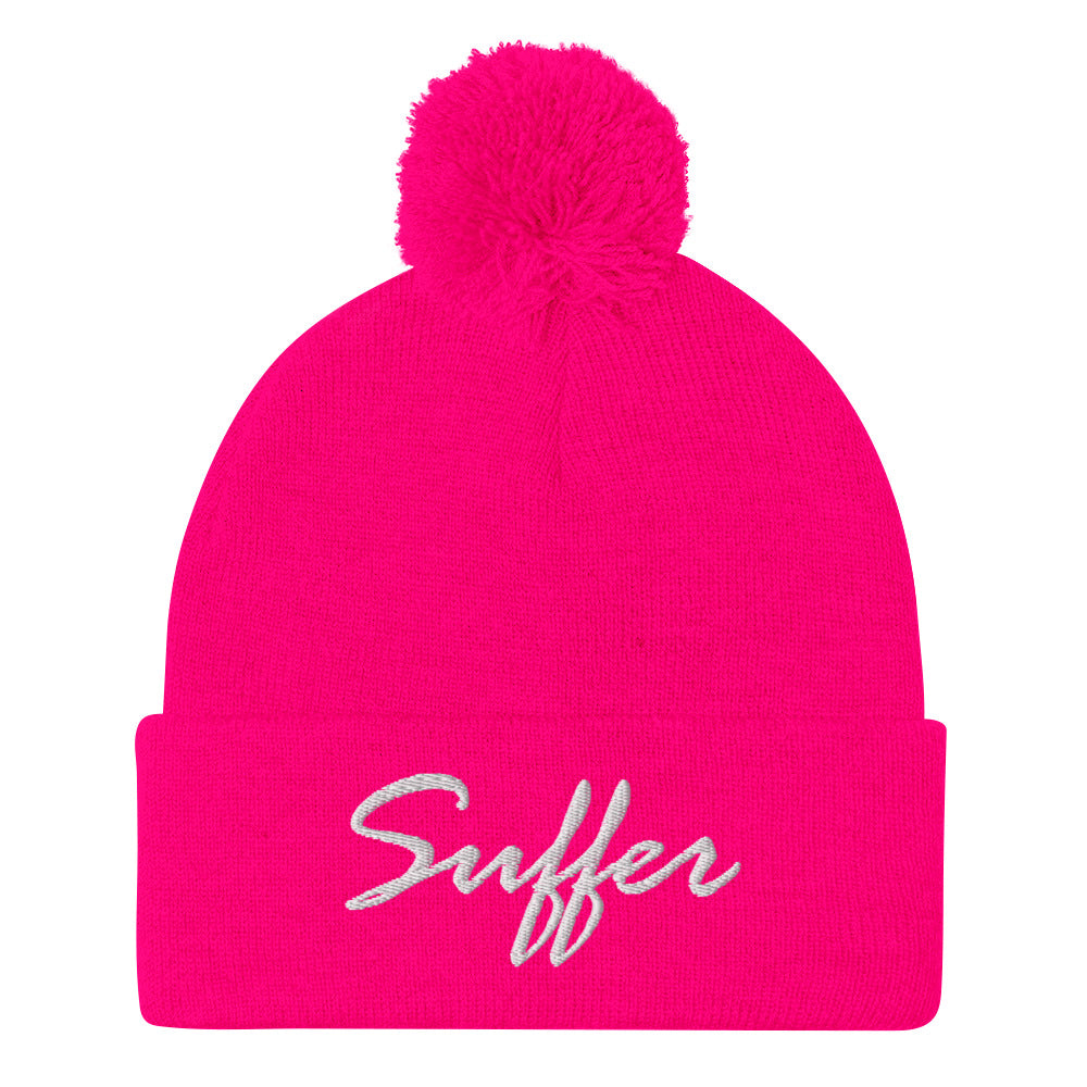 Suffer Signature Pom-Pom Beanie