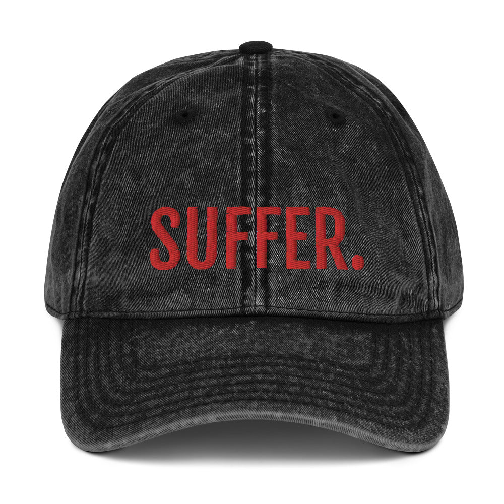 RED SUFFER. Vintage Cotton Twill Cap