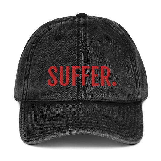 RED SUFFER. Vintage Cotton Twill Cap