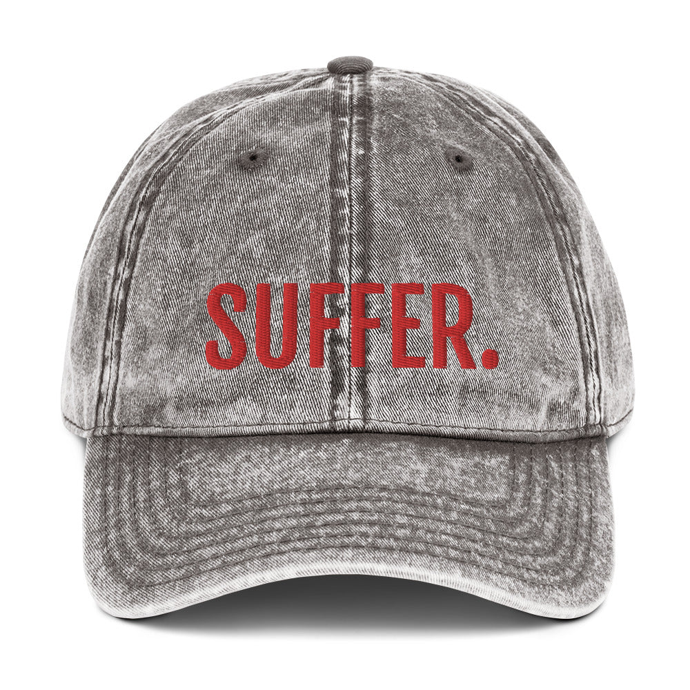 RED SUFFER. Vintage Cotton Twill Cap