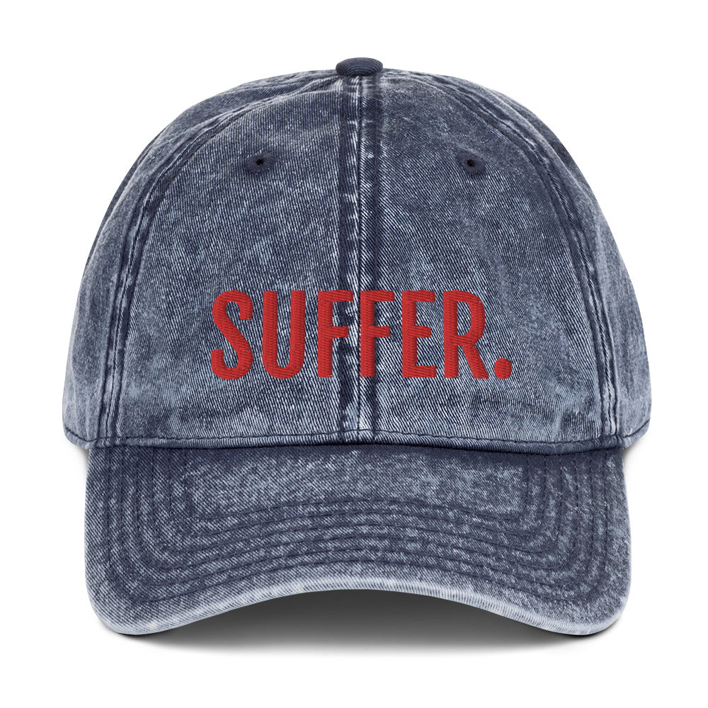RED SUFFER. Vintage Cotton Twill Cap