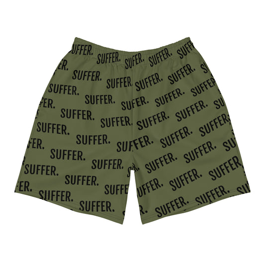 Olive/Blk Suffer Athletic Shorts