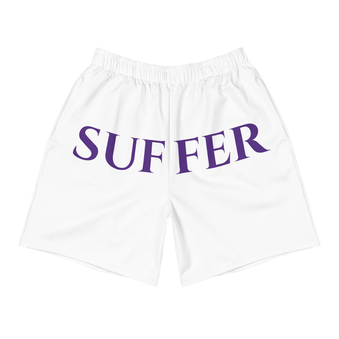 WhT/Purple Hip Suffer Athletic Shorts