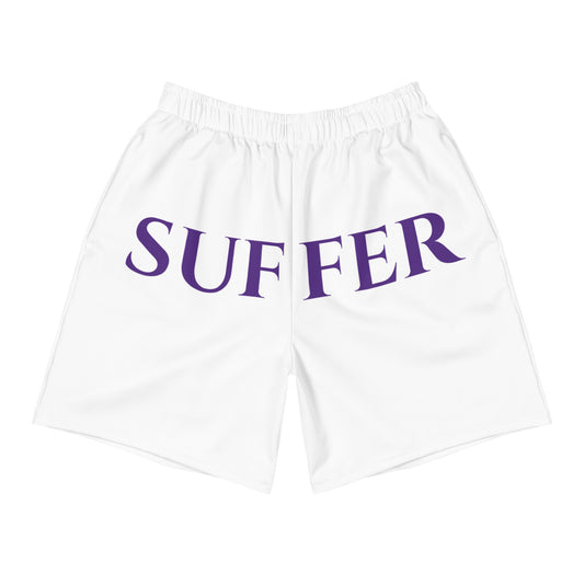 WhT/Purple Hip Suffer Athletic Shorts