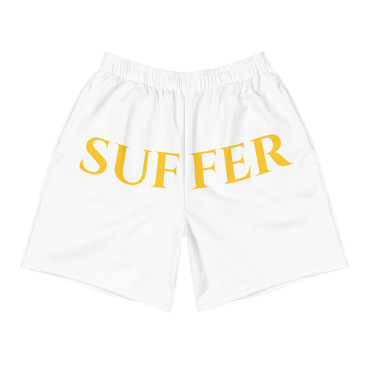 WhT/Yellow Hip Suffer Athletic Shorts