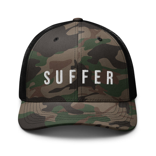 S U F F E R Camo Trucker Hat