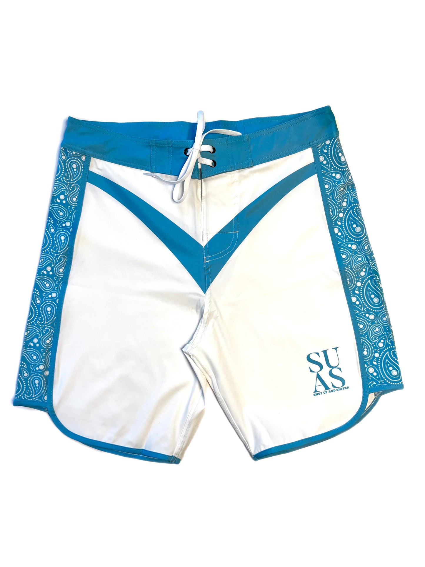 SUAS Wht/Teal MP Short