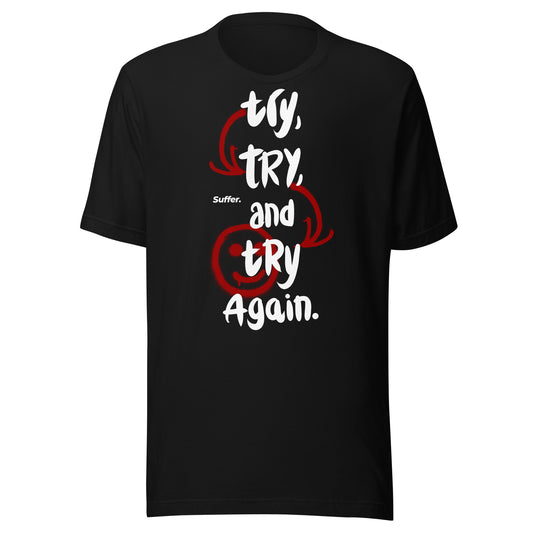 Red Try Again T-shirt