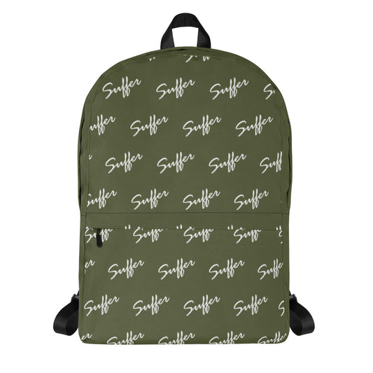 Olive/Wht Suffer Signature Backpack