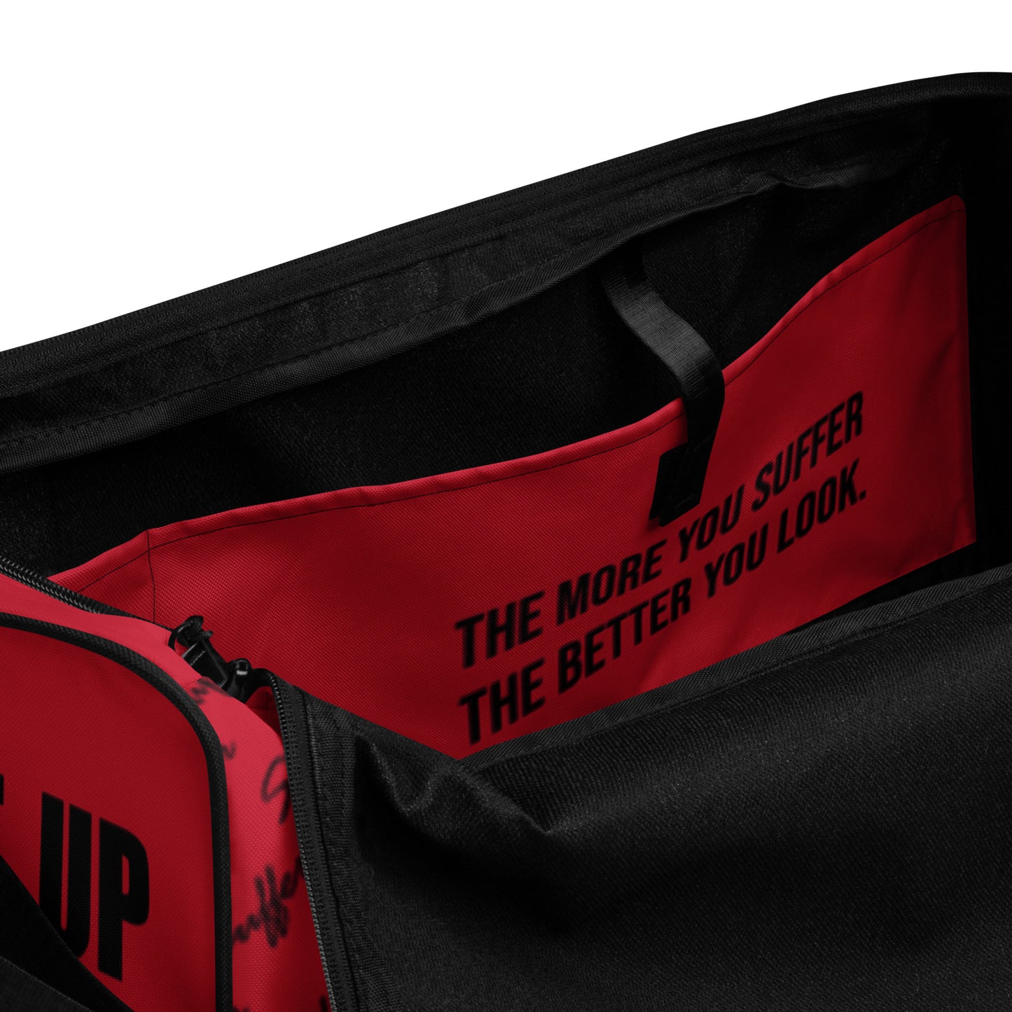 Red/Blk Suffer Sig Duffle Bag