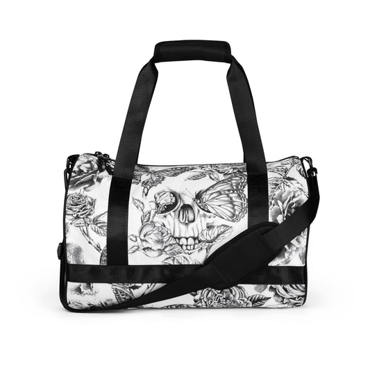 Skulls & Butterflies Gym Bag