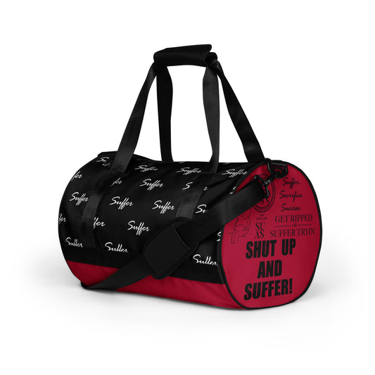 SUAS Stamp Blk Gym Bag