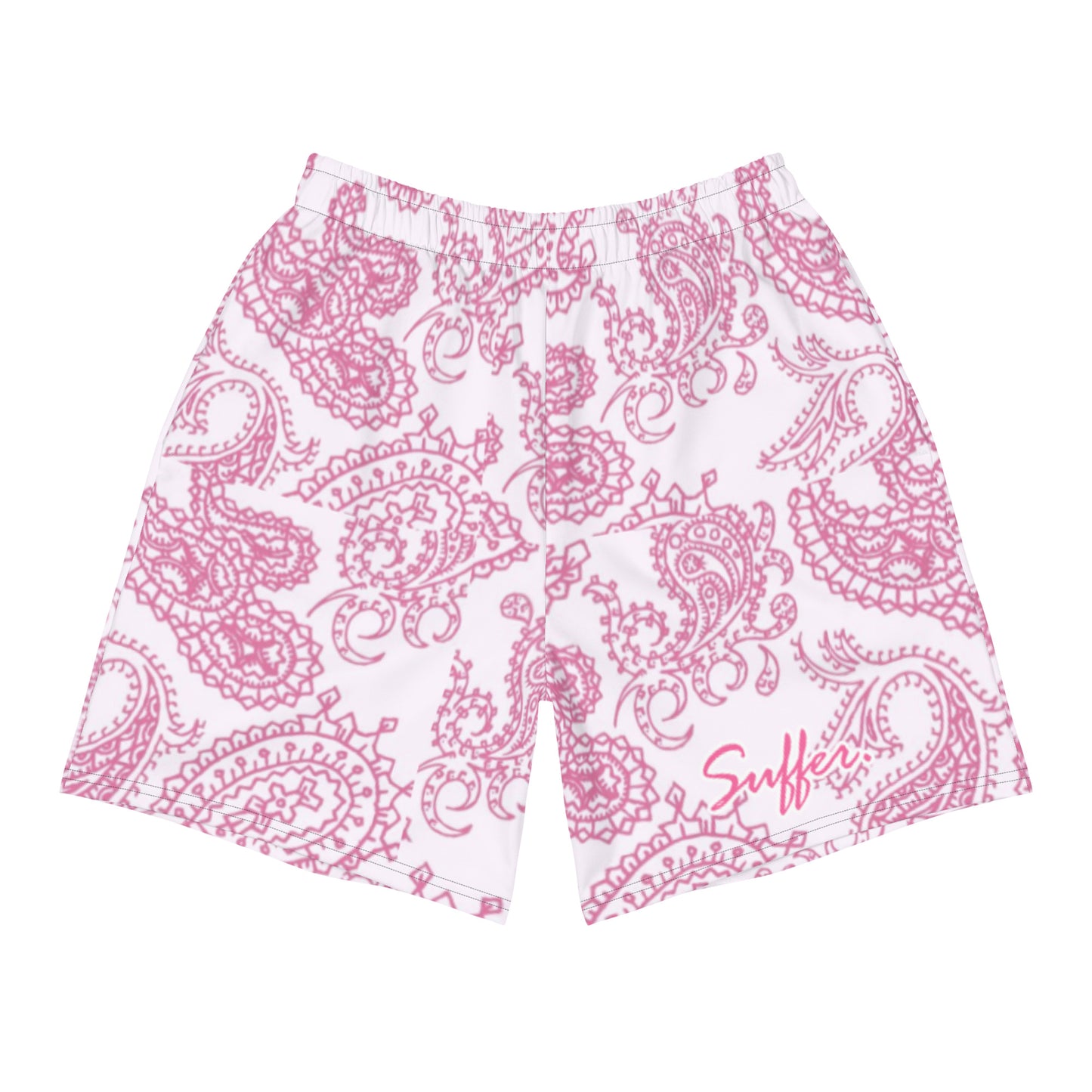 Pink Paisley Athletic Shorts