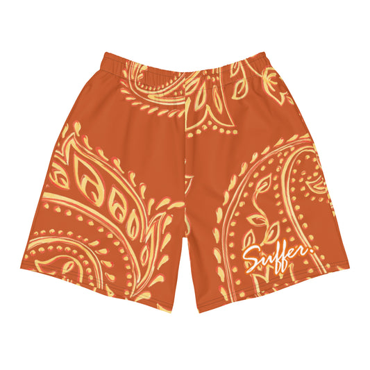 Paisley Rust Athletic Shorts