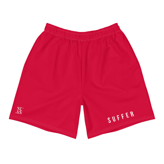 Red S U F F E R Athletic Shorts