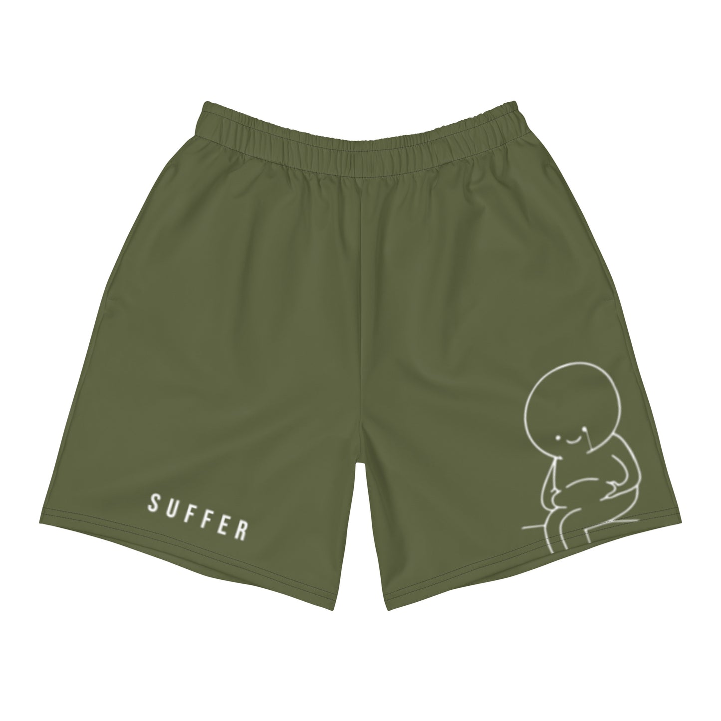 Olive SUFFER Mascot Athletic Shorts