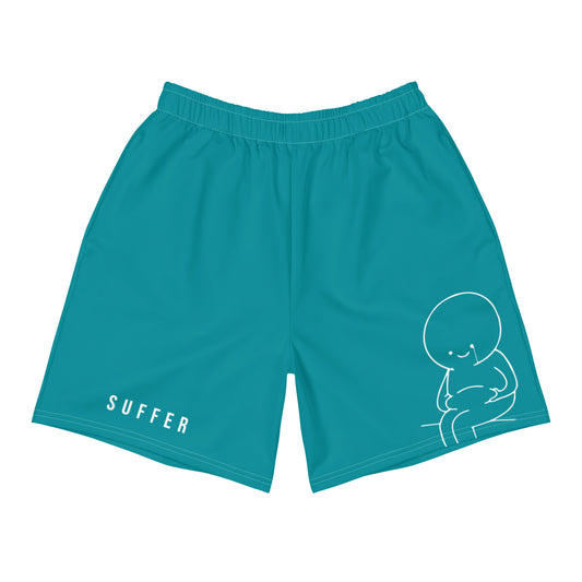 Teal SUFFER Mascot Athletic Shorts