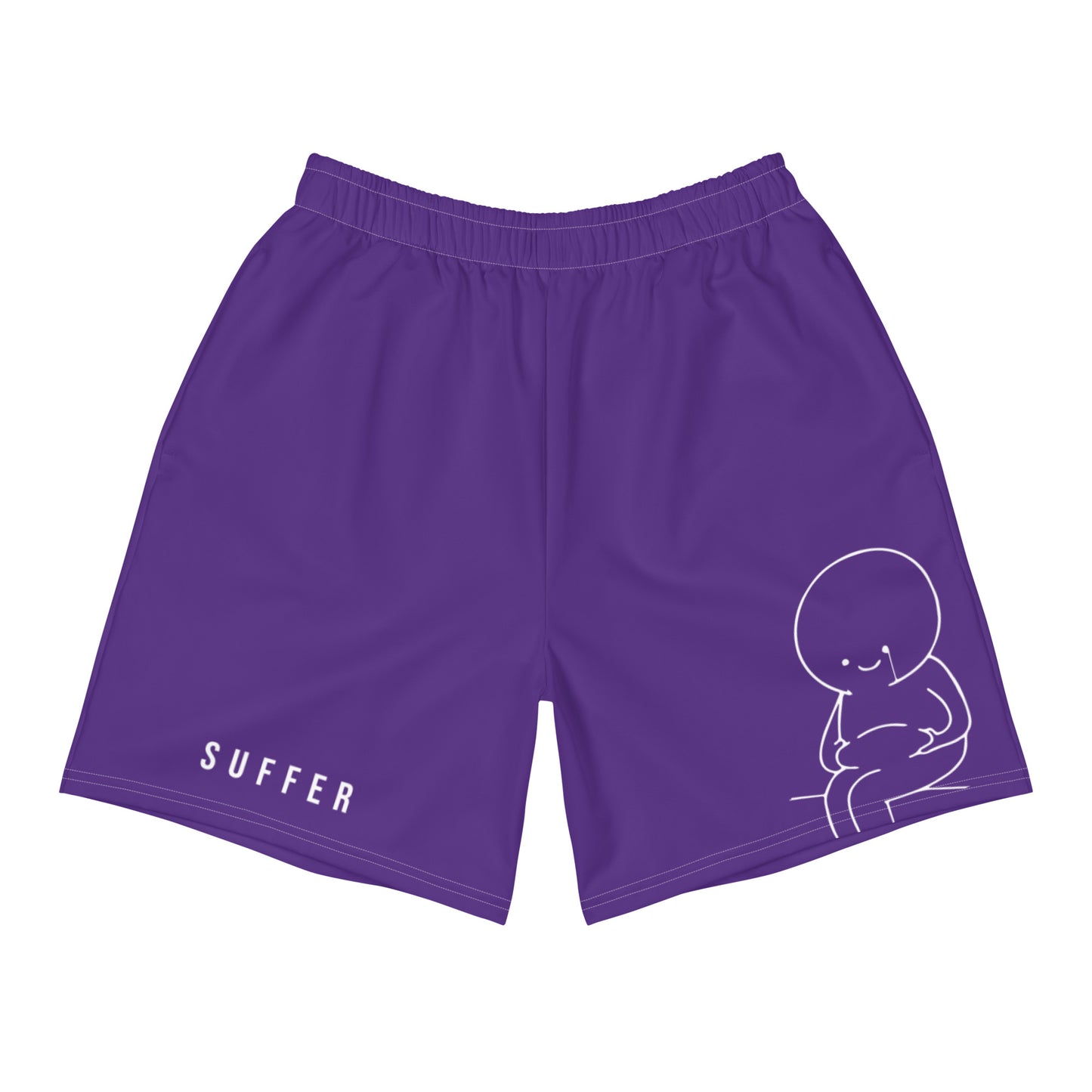 Purple SUFFER Mascot Athletic Shorts
