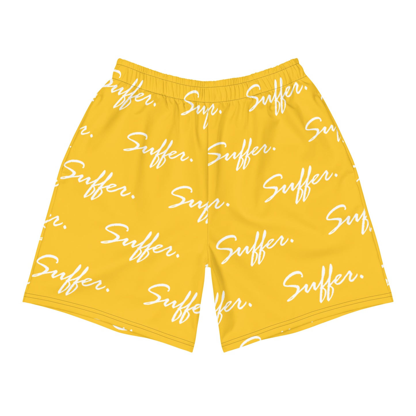 Yellow Suffer SigPat Athletic Shorts