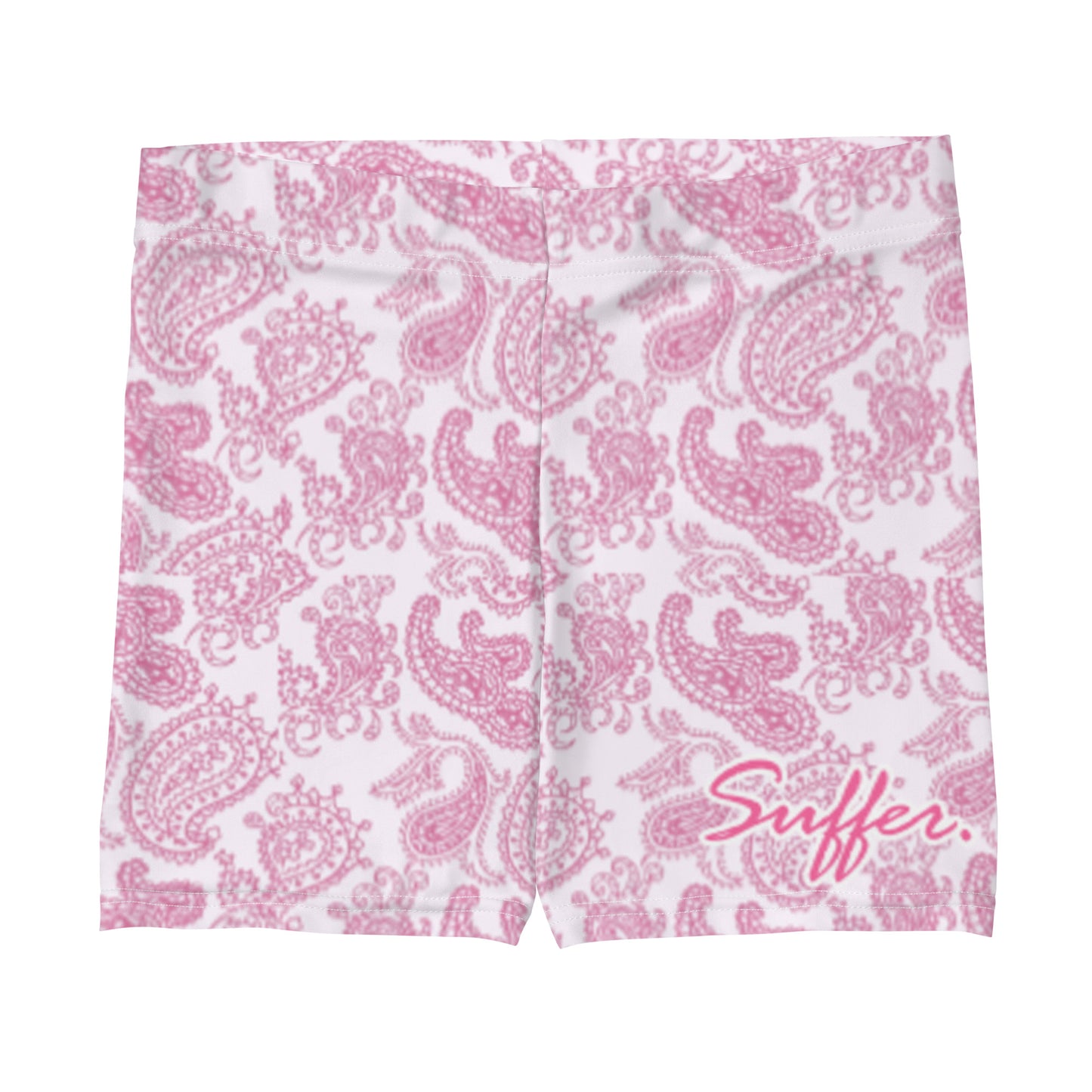 Women's Pink Paisley Suffer Athletic Shorts