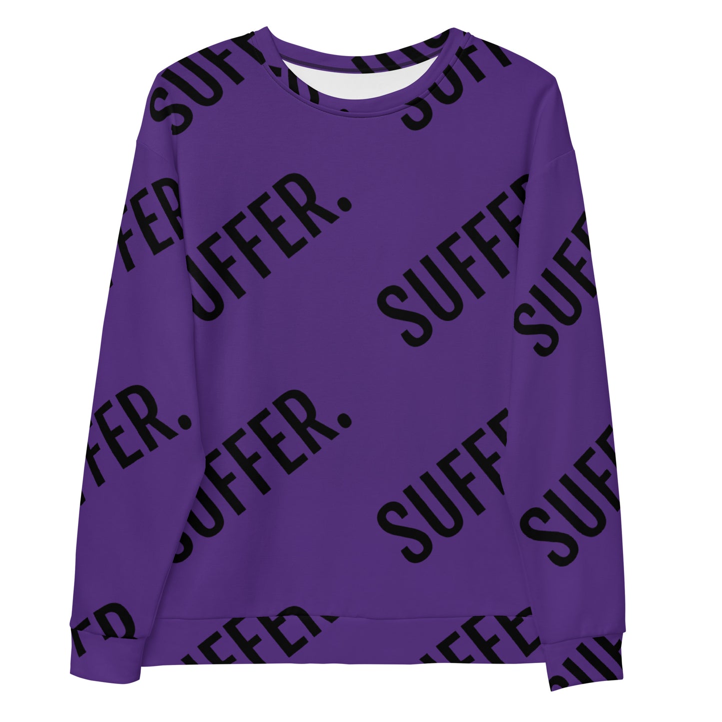 Purple SUFFER Pat Sweatshirt