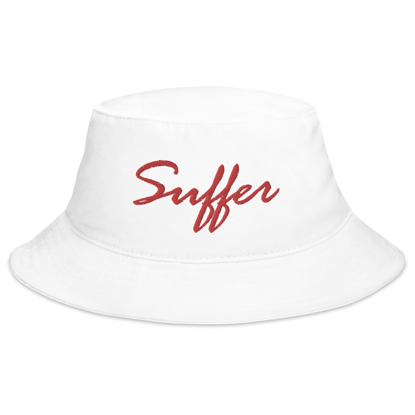 RED Suffer Sig Bucket Hat