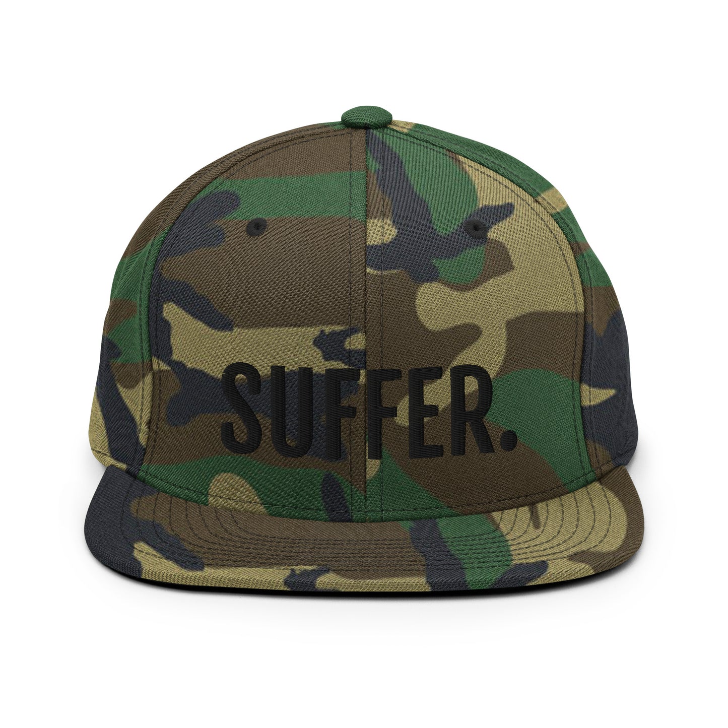 BLK SUFFER. Snapback Hat