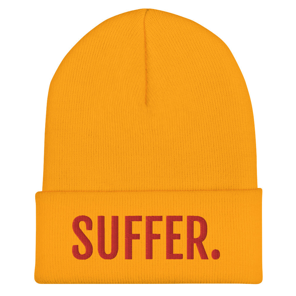 RED SUFFER. Cuffed Beanie