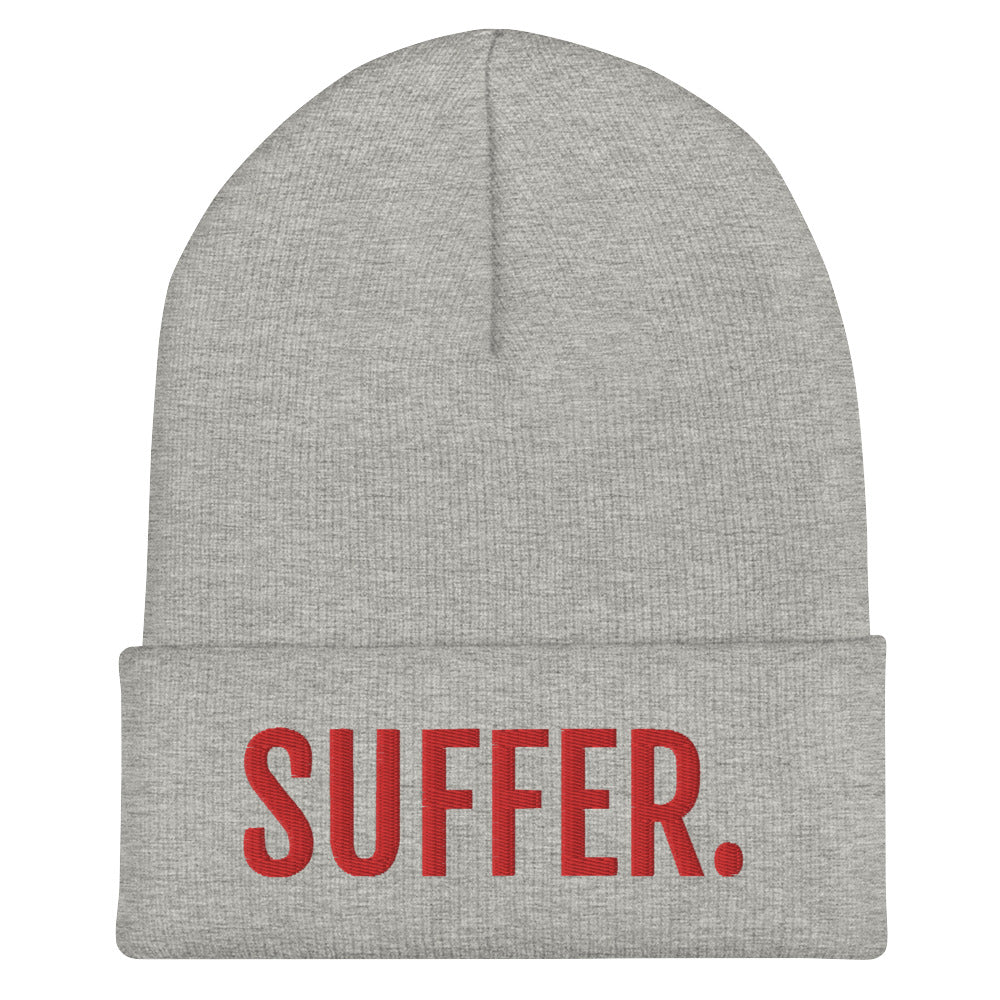 RED SUFFER. Cuffed Beanie