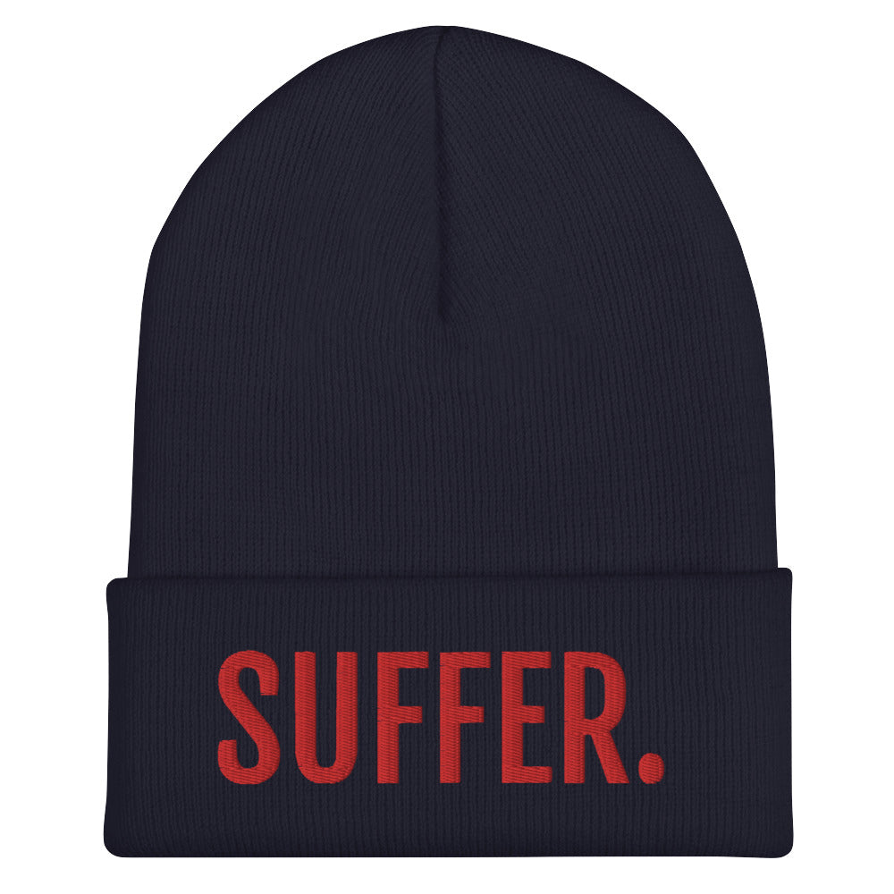 RED SUFFER. Cuffed Beanie