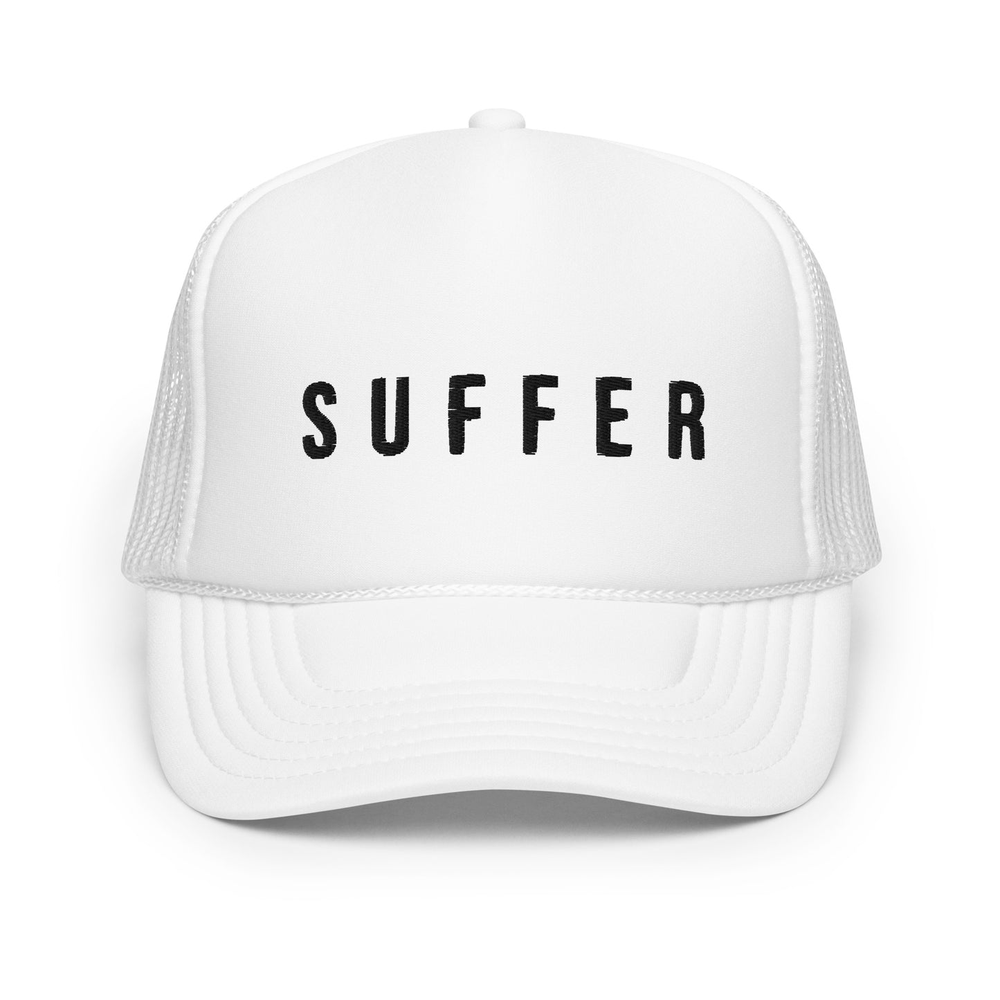 S U F F E R Blk Foam Trucker Hat