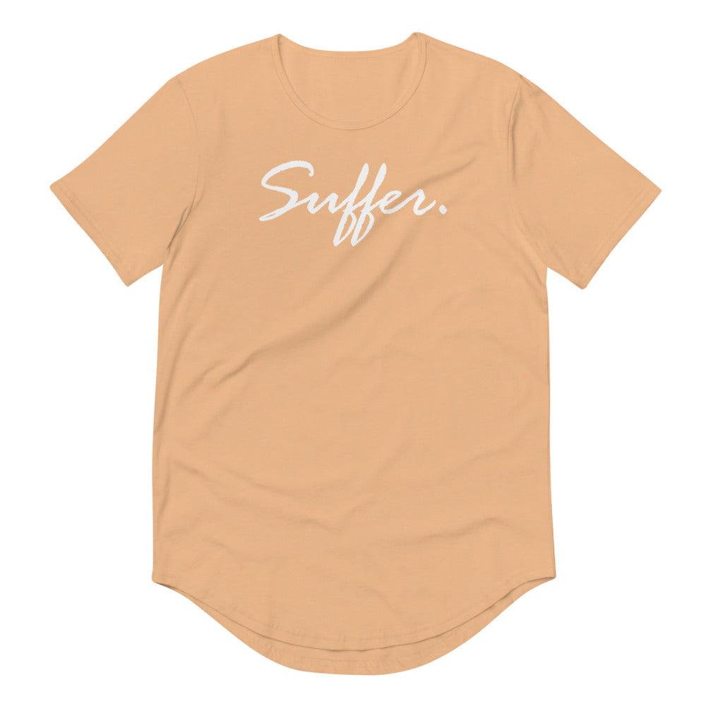 SUFFER Cursive Men's Curved Hem T-Shirt