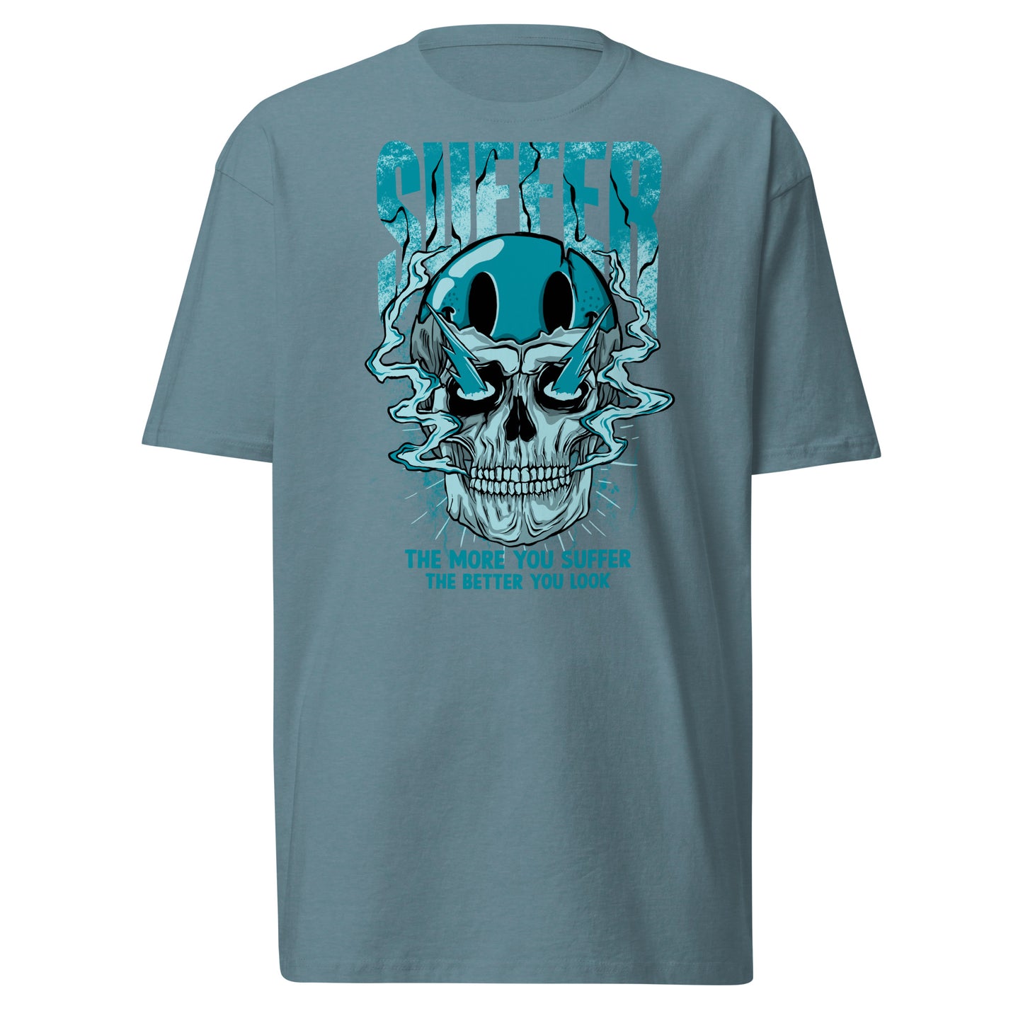 Teal Suffer 2Face Premium Tee