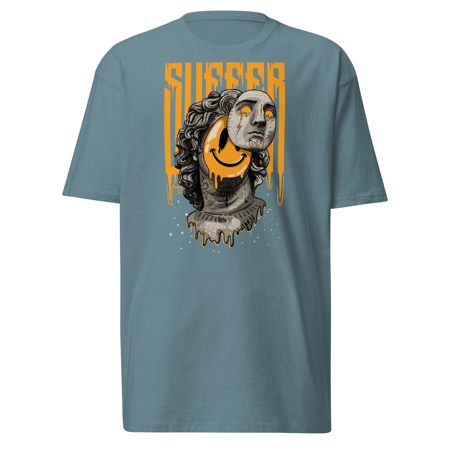 Yellow Suffer Greek Smile Premium Tee