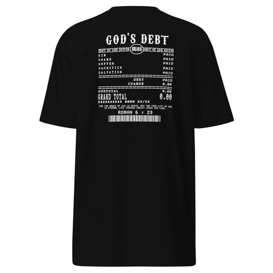 God’s Debt Back Premium Tee