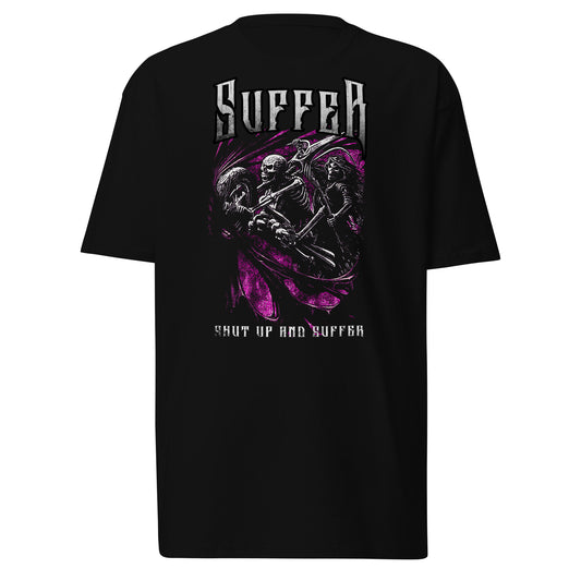 Purple Suffer Grim Bike Premium Tee